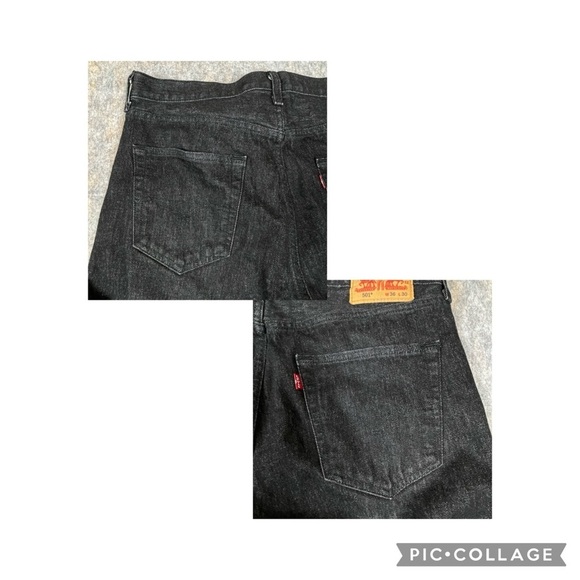 Levi’s 501XX Button Fly Black Denim Straight Leg Jeans Classiccore 36 x 29 - Picture 7 of 12